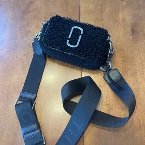 Marc Jacobs The Snapshot Teddy- Black Shearling Fleece